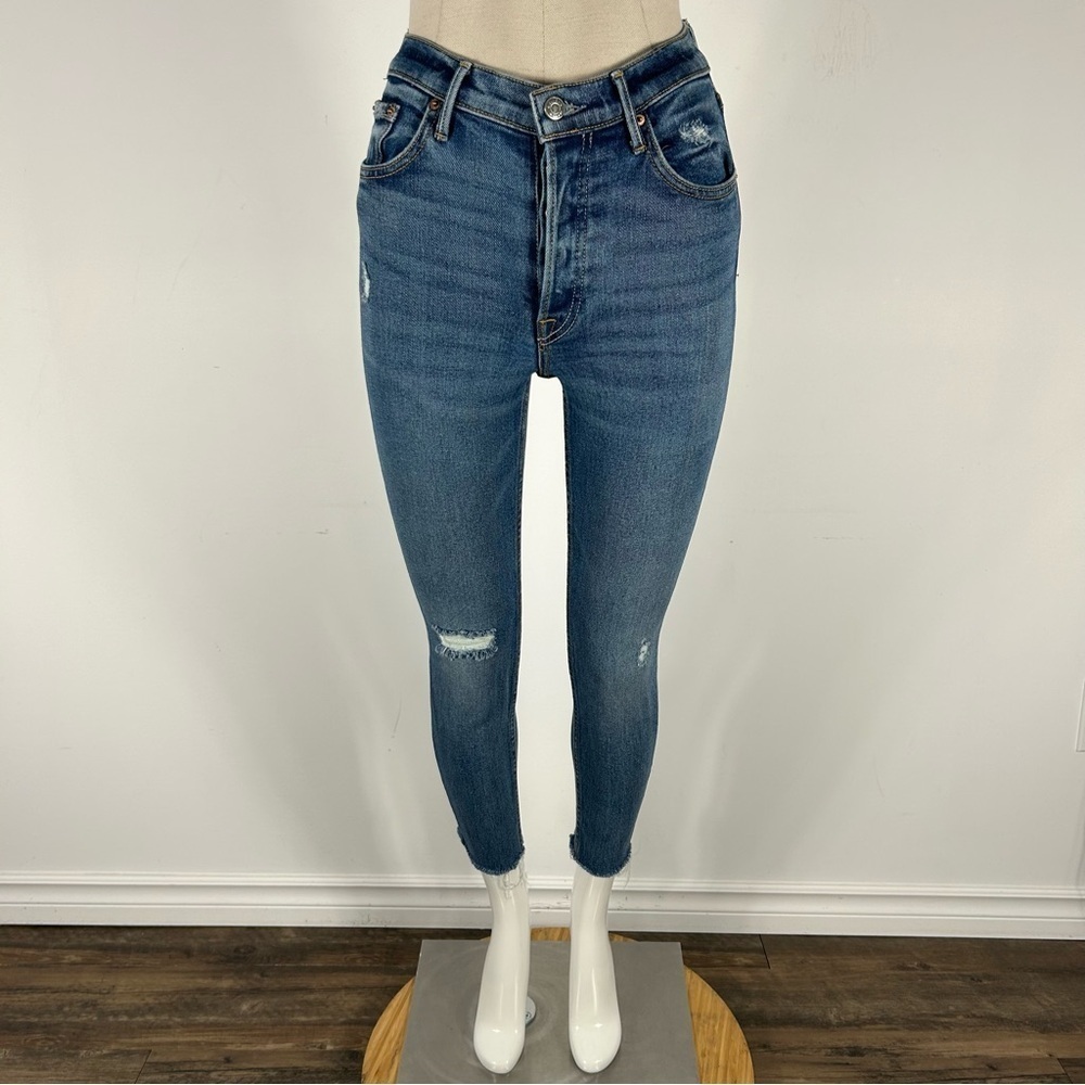 ❤️ GRLFRND KAROLIMA Distressed Blue Skinny Jeans 24x27